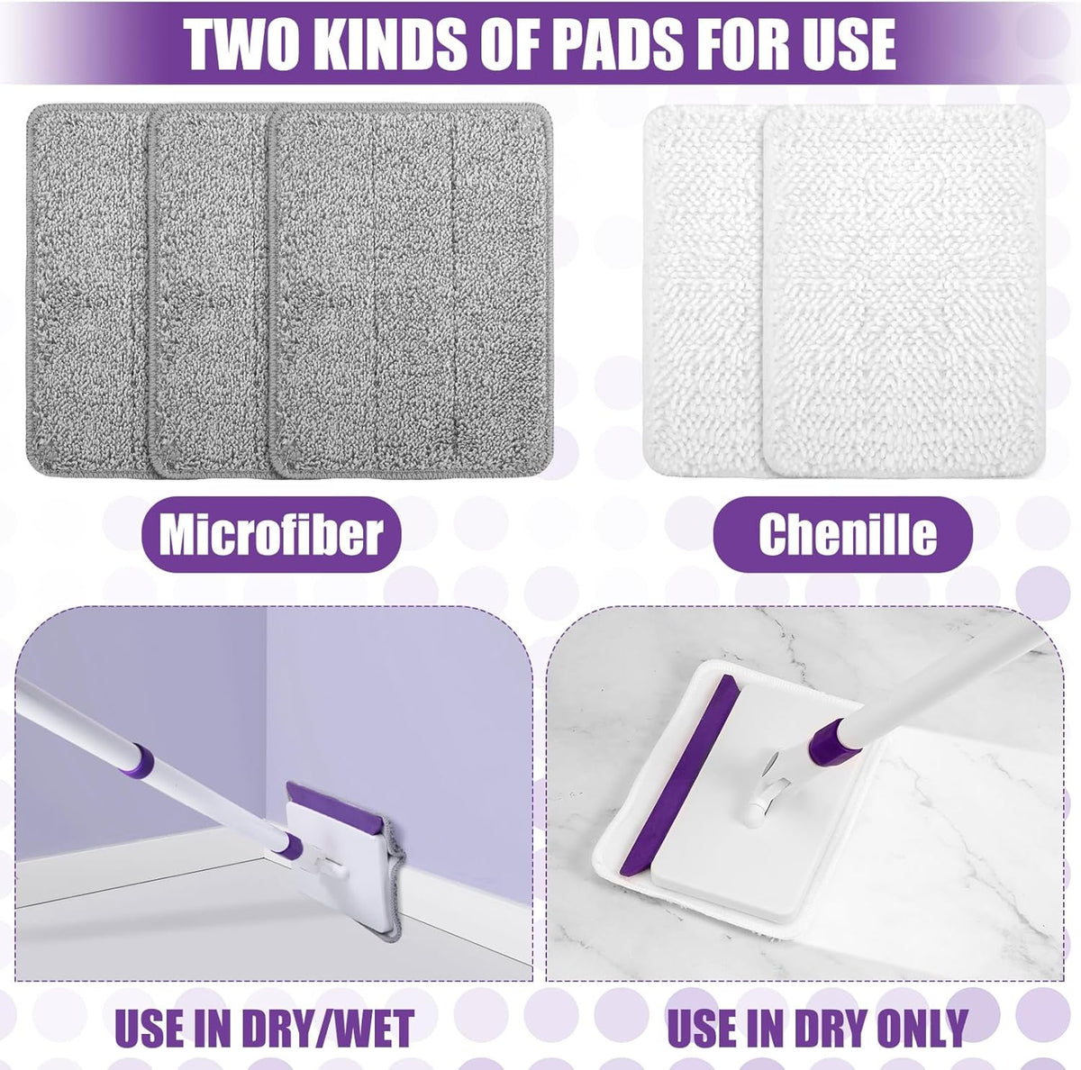 60" Extendable Baseboard Cleaner with 5 Reusable Pads G920