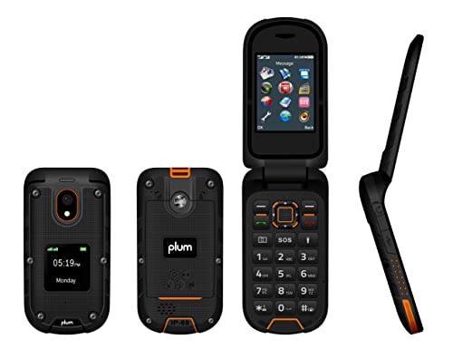 Orange Rugged Flip Phone E430