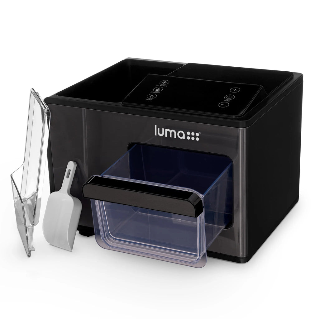 Black Stainless Steel Countertop Ice Maker B7416