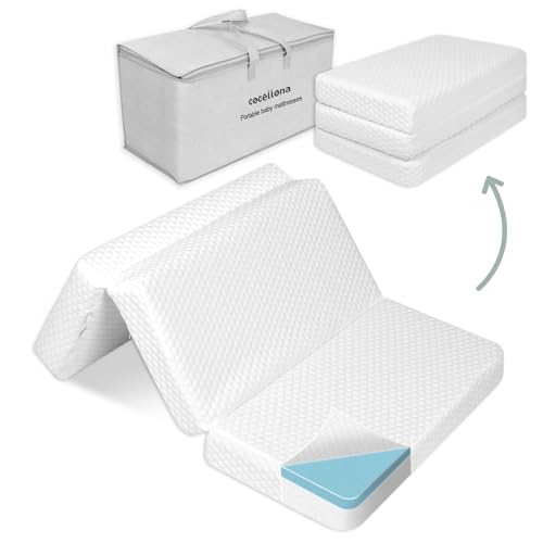 38x26 Trifold Memory Foam Travel Crib Mattress Z418