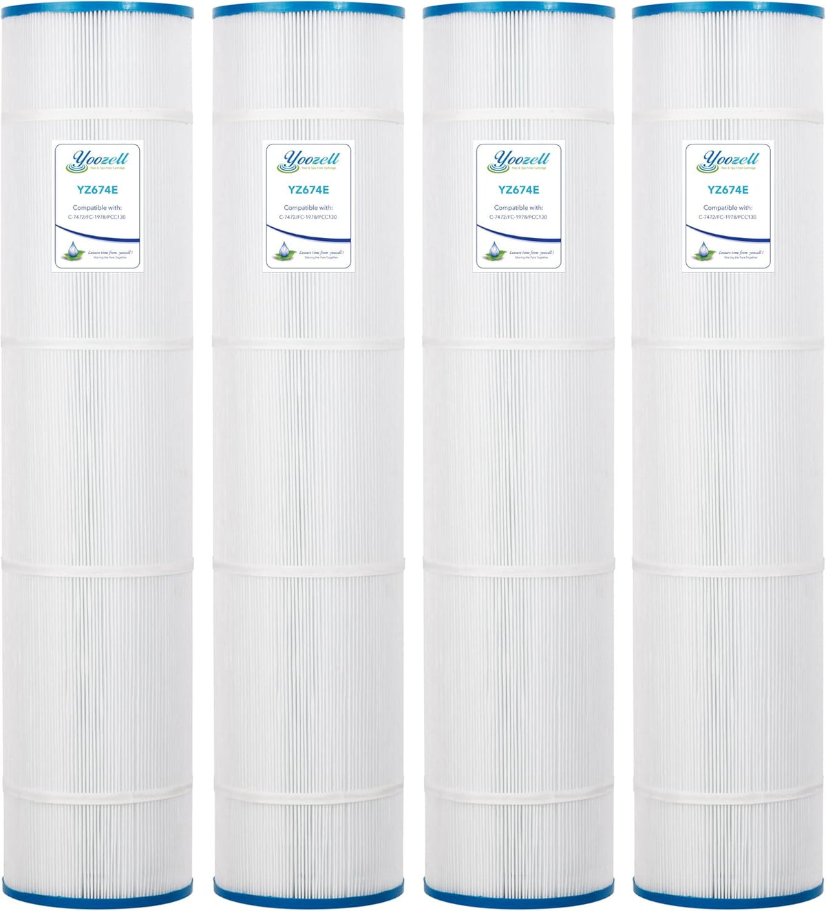 4 Pack Swimming Pool Replacement Filter Cartridge X7790
