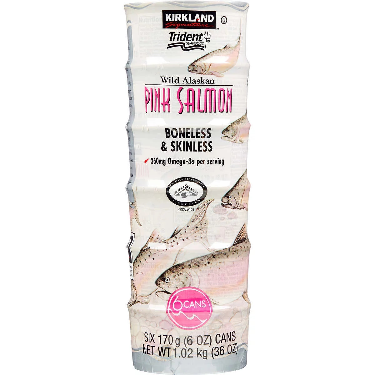 Wild Alaskan Pink Salmon, 6 oz, 6-count U615