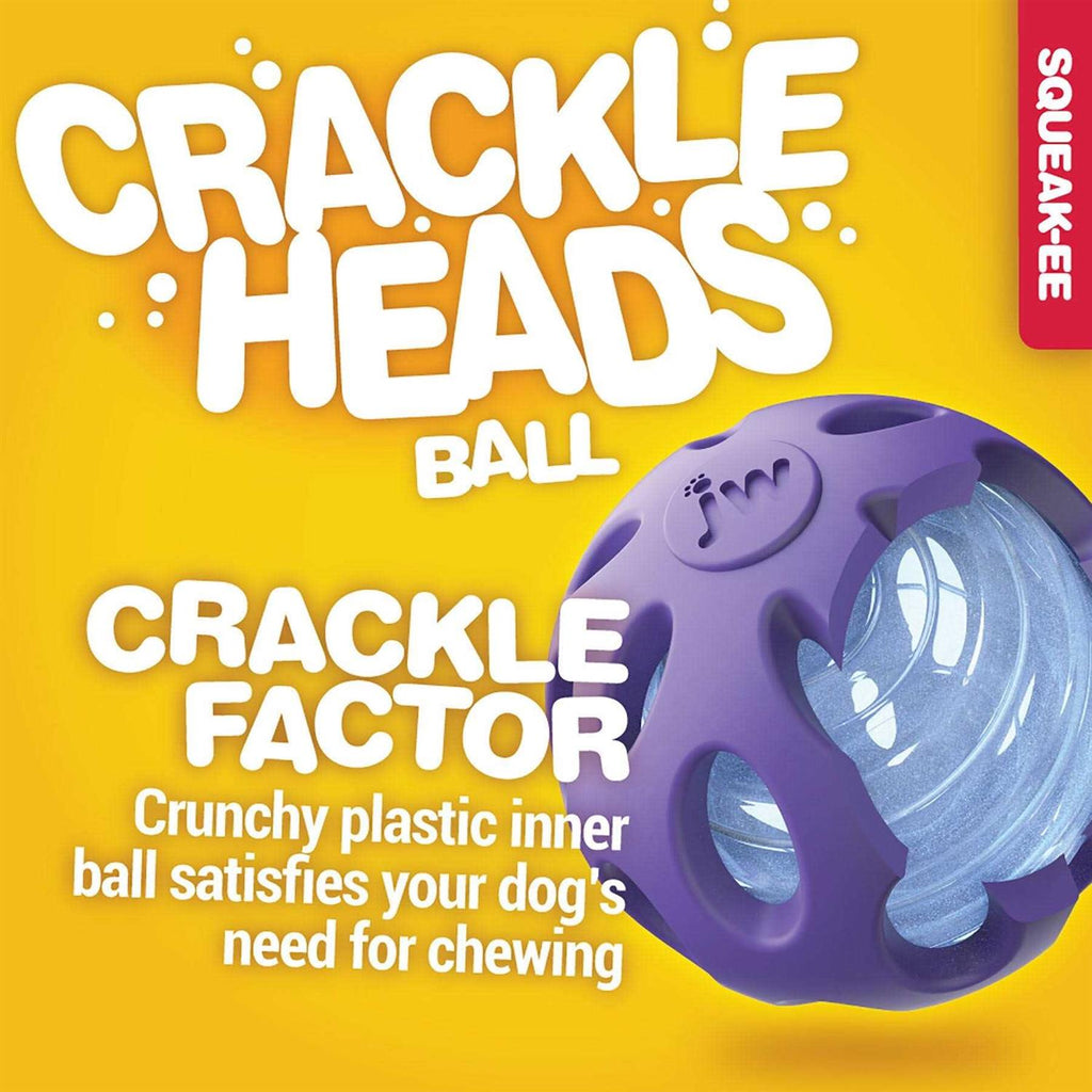 Crackle Heads Ball Dog Toy A3904