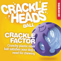 Crackle Heads Ball Dog Toy A3904