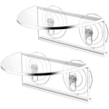 Transparent Acrylic Aquarium Shelf with Suction Cups L5771