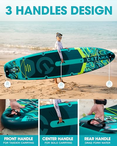 11'6×35" Extra Wide Inflatable Paddle Board 400lb Capacity A788837