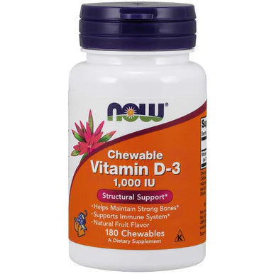 Vitamin D3 1,000 IU Fruit flavor 180 chewables L20400