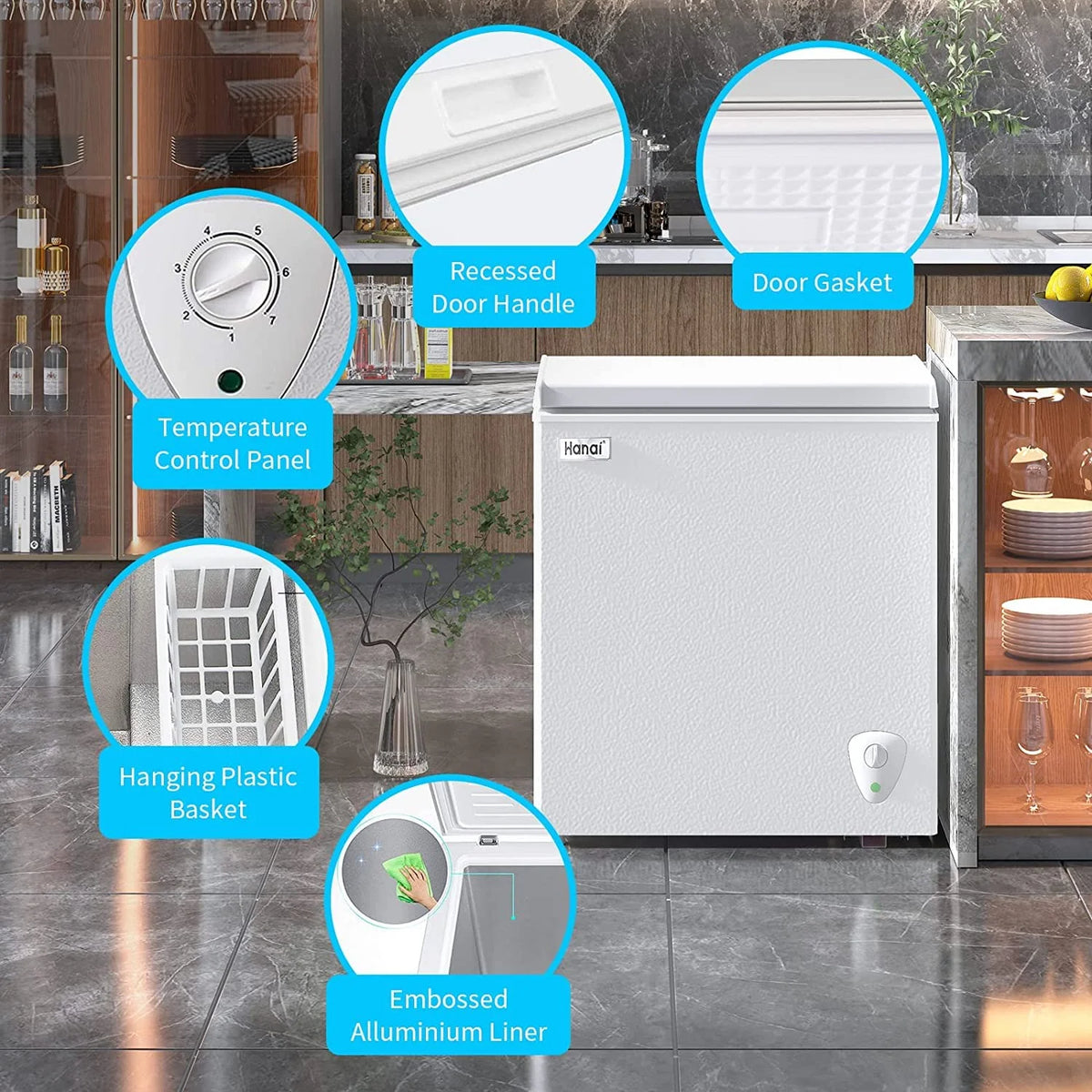 5.0 Cu Ft White Chest Freezer I215095