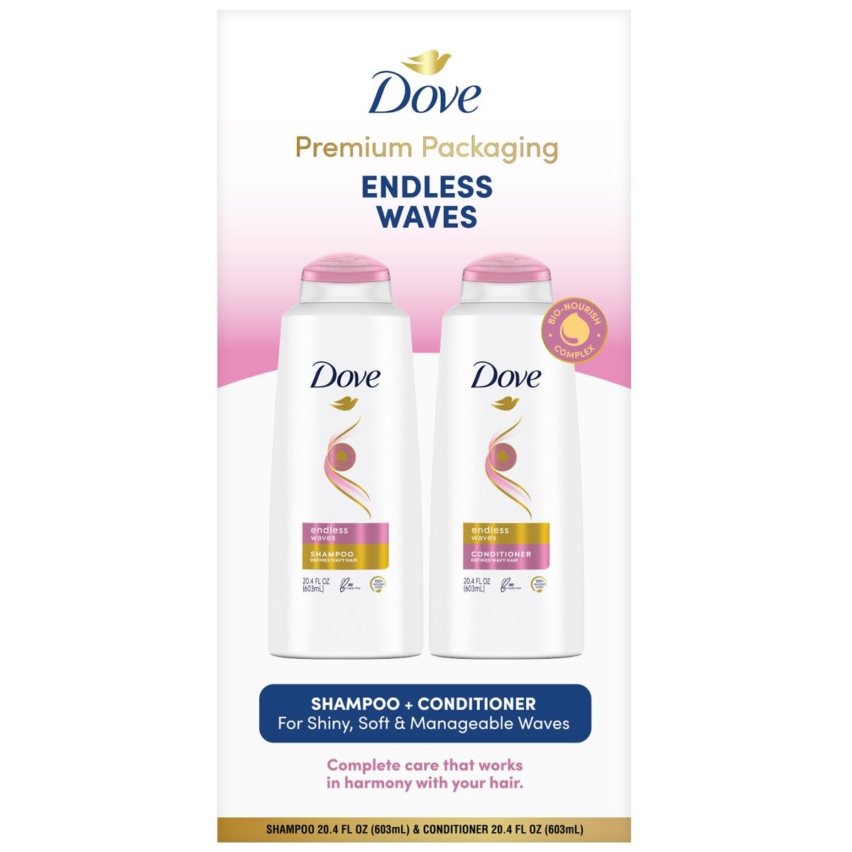 Sulfate Free Shampoo and Conditioner Set, 20.4 Oz (2 Piece Set) V98007