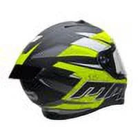 Full Face Motorcycle Helmet DOT Black Yellow Graphic E53054