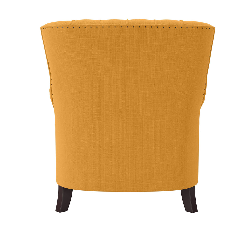 Mustard Yellow Linen Armchair L353