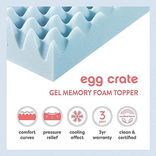 2 Inch Memory Foam Twin Mattress Topper H83199