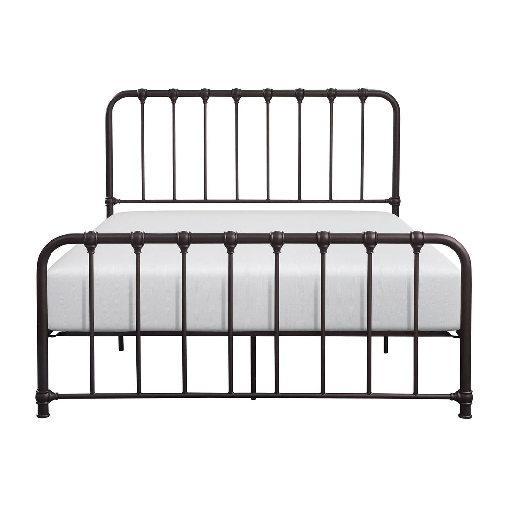 Metal Platform Bed Full Navy Blue L929