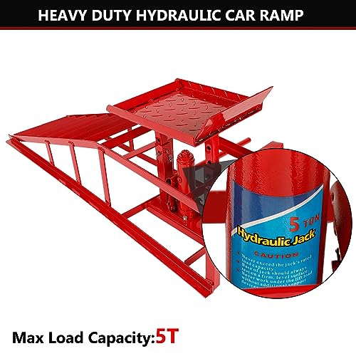 2 Pack 5 Ton Low Profile Hydraulic Car Ramps J822