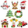 Mini Christmas Building Blocks Toys 8 Pack O91798