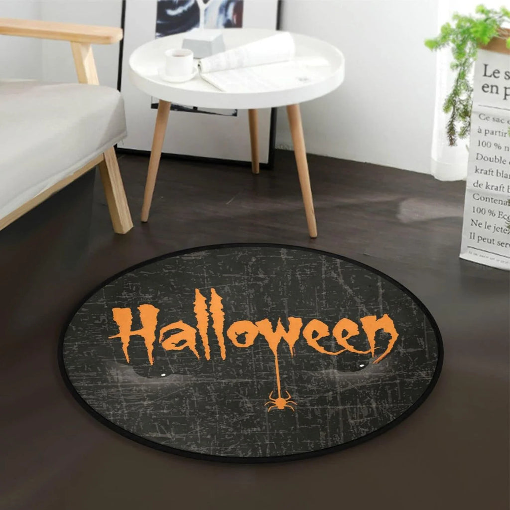 Round Halloween Eyes Area Rug G83970