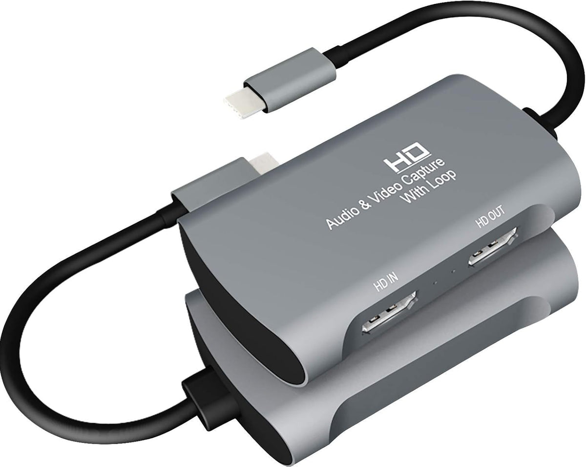 USB TypeC HD Video & Audio Capture Card with 4K 60HZ Loop, Pack of 2 J261567