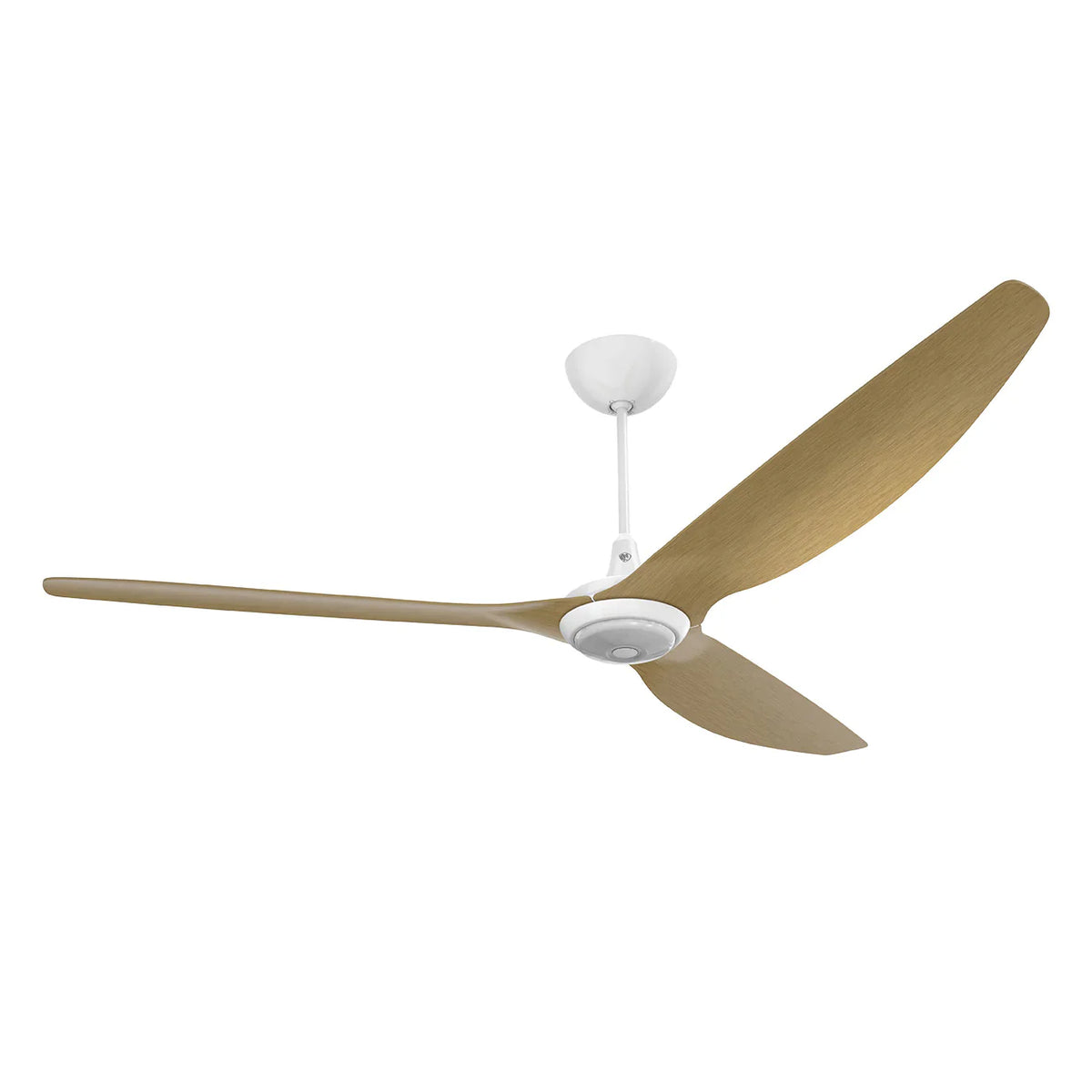 84 Ceiling Fan with Caramel Aluminum Blades and White Finish I3575