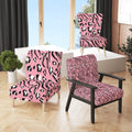 Pink Tiger and Leopard Pattern Upholstered Accent Chair P83772