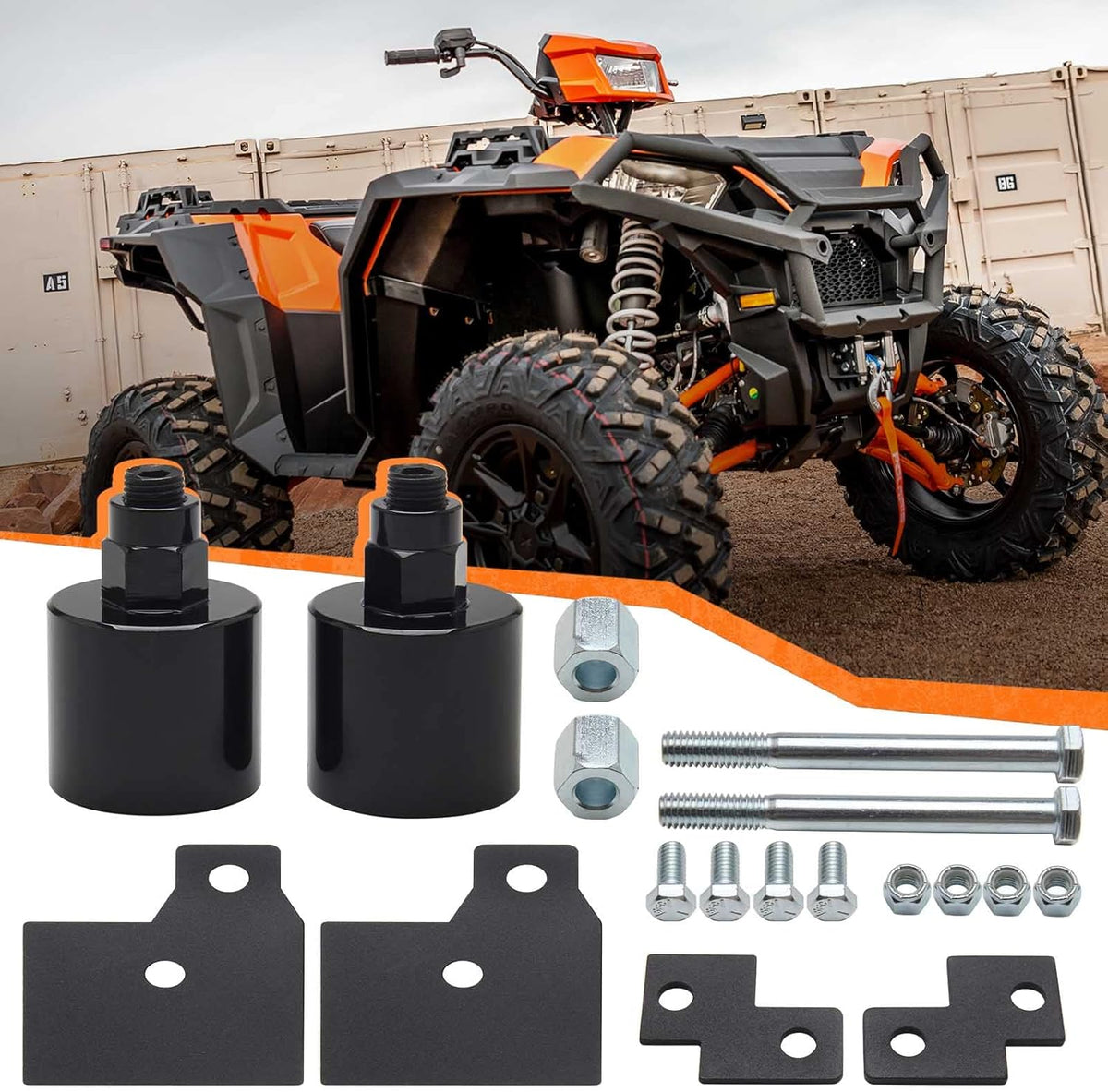 ATV Suspension 4 inch Lift Kit Front & Rear Pack of 2 F299390
