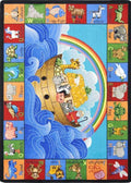 Multi 3'10"x5'4" Alphabet Animals Rug O917036