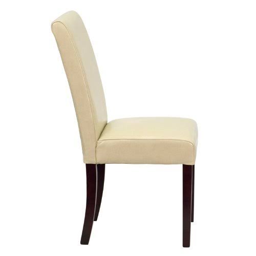 2 Pk. Ivory Leather Parsons Chair M476