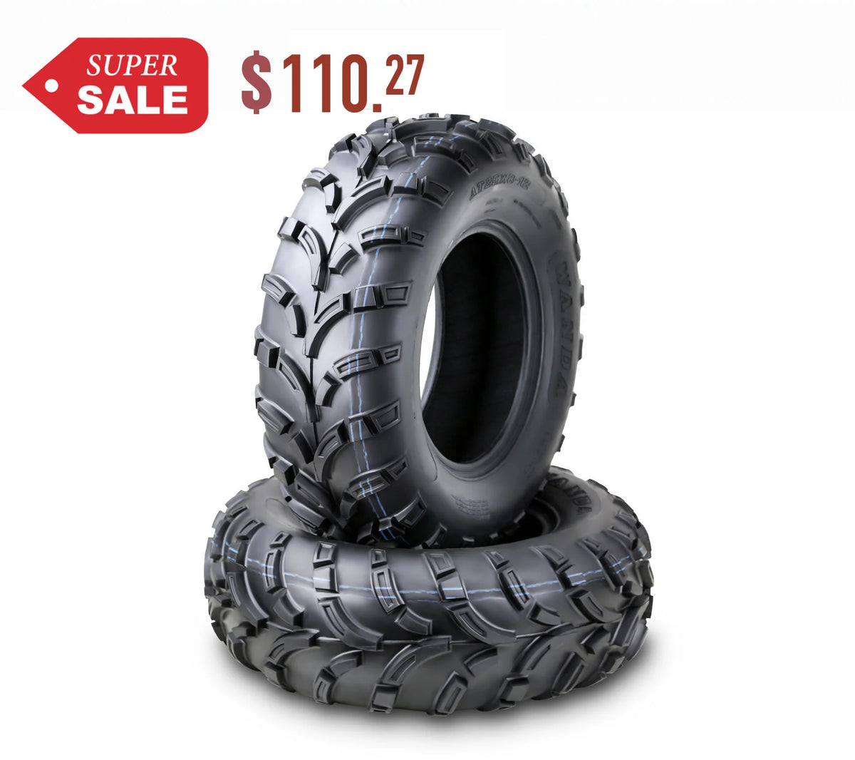 ATV/UTV Tires 25x8-12 6PR Set 2 J61412
