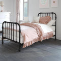 Twin Black Metal Bed U3681