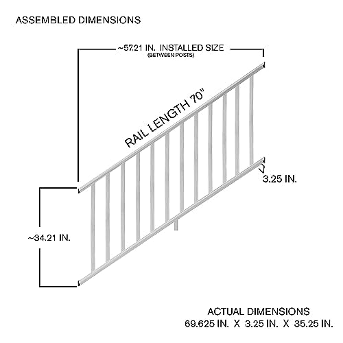 6 ft. Cedar Routed Stair Rail Kit with Balusters H581