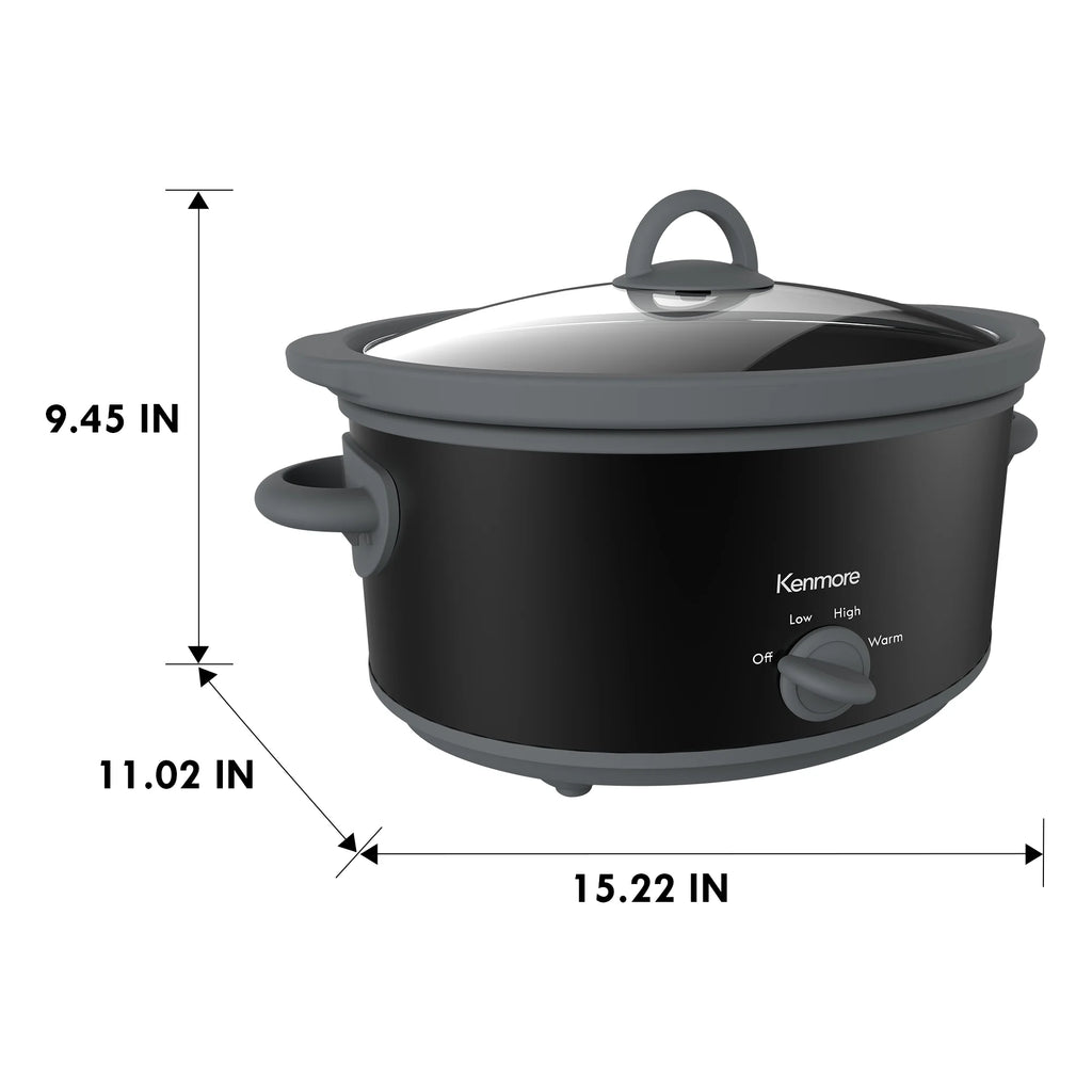 5 qt Black Slow Cooker E9718