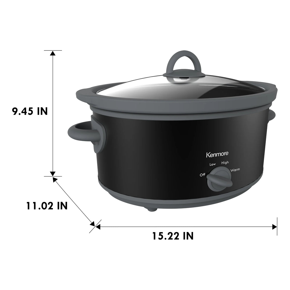 5 qt Black Slow Cooker E9718