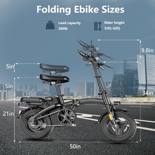 Folding Electric Bike 500W 48V 12AH A9156