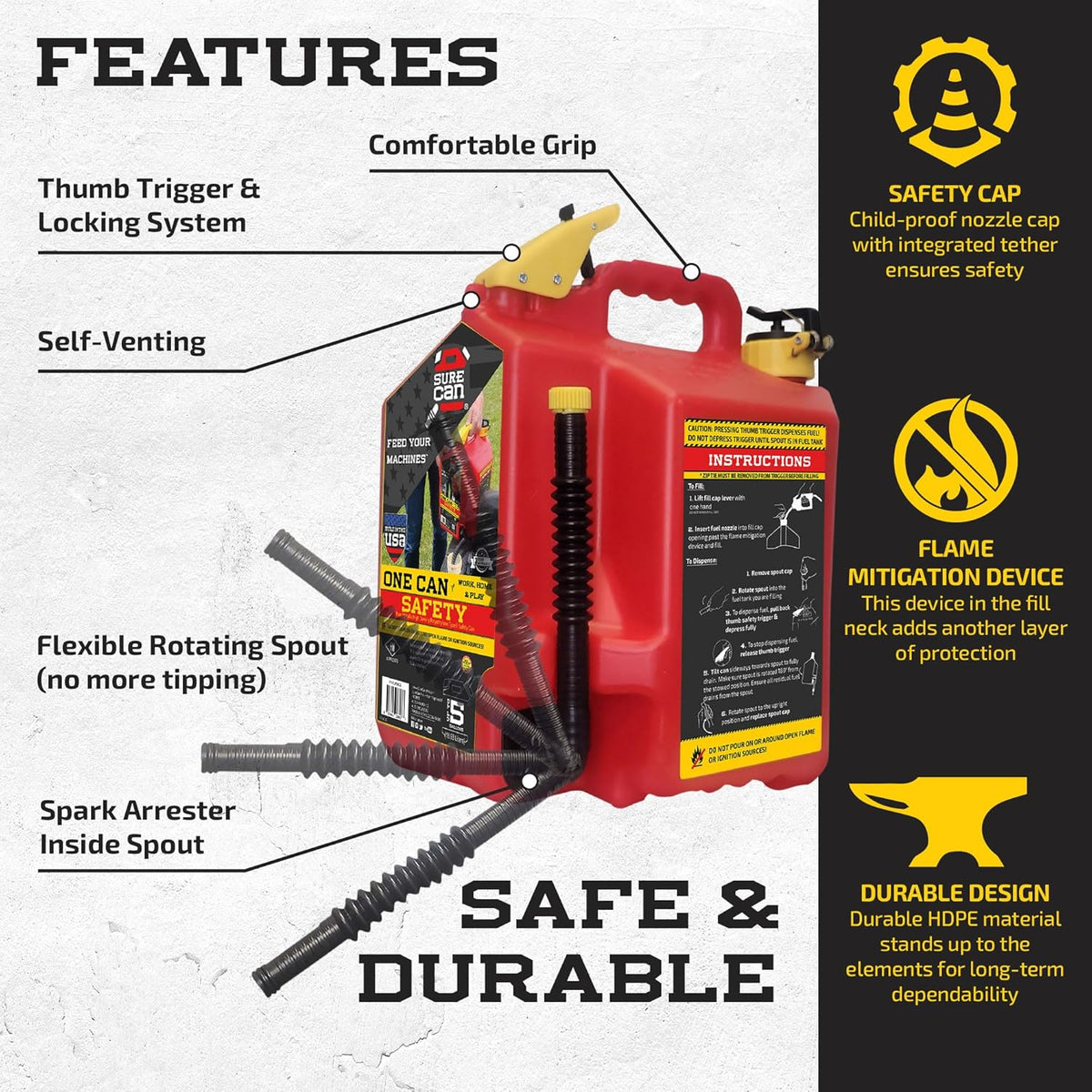 5 Gallon Safety Storage Can K11233