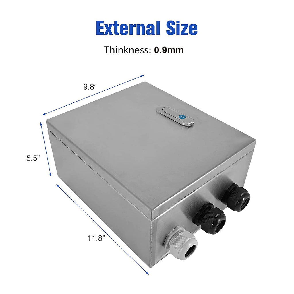 304 Stainless Steel IP65 Waterproof Junction Box with Lock Q488353