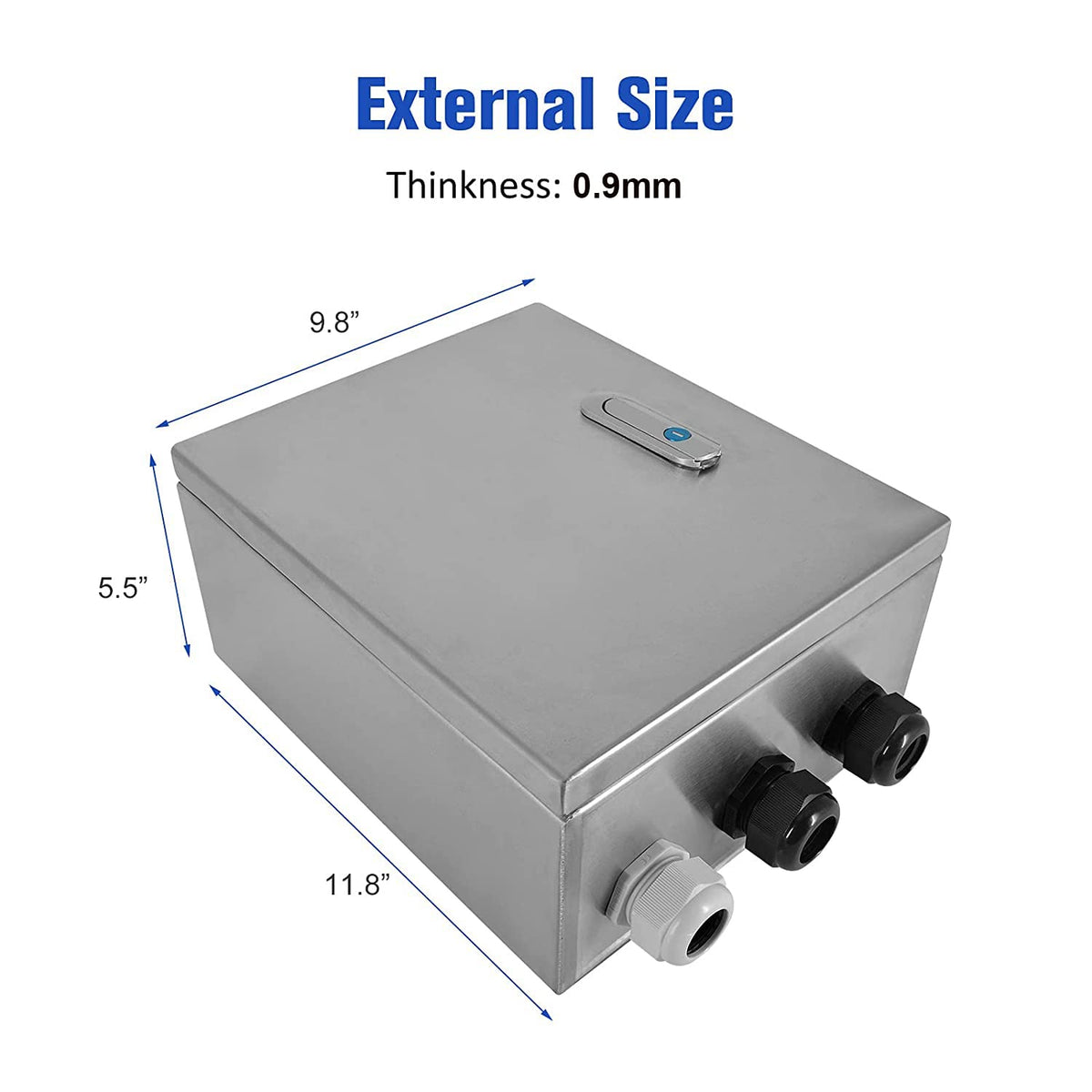 304 Stainless Steel IP65 Waterproof Junction Box with Lock Q488353