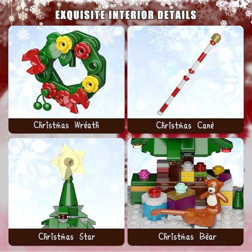 Christmas Nutcracker Building Kit with LED Light, 690 Pieces F418736