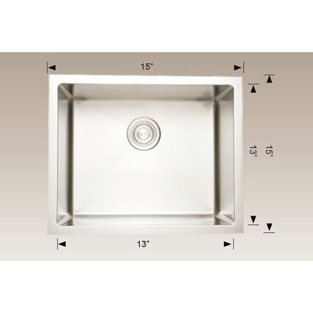 Chrome Stainless Steel Kitchen Sink I998