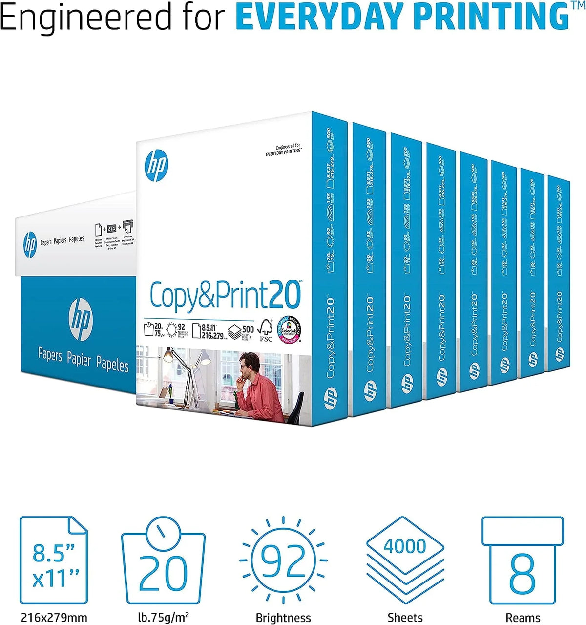20lb 8.5 x 11 500 Sheets Copy Paper U210247
