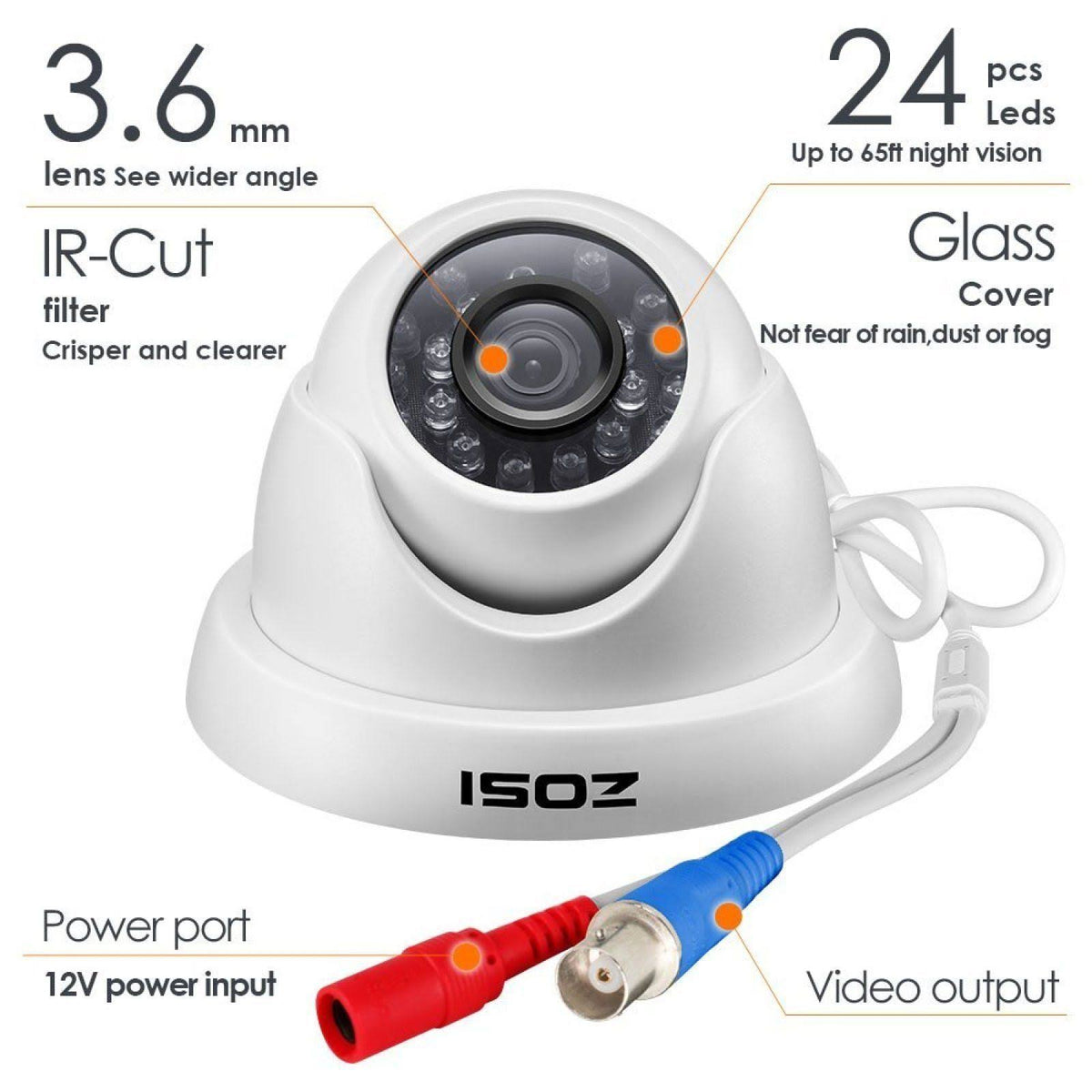 720p HD-TVI 8 Channel Security Camera System with 1TB Hard Drive B186286
