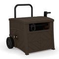 Brown Free Standing Hose Cart with Hose Guide N303