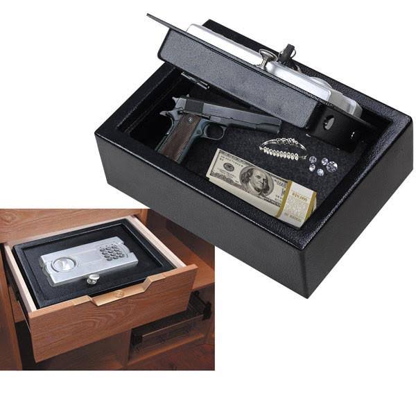 12x9 Keypad Safe Hand Gun Pistol Drawer Keyless Digital Electronic Lock Cash Box L633