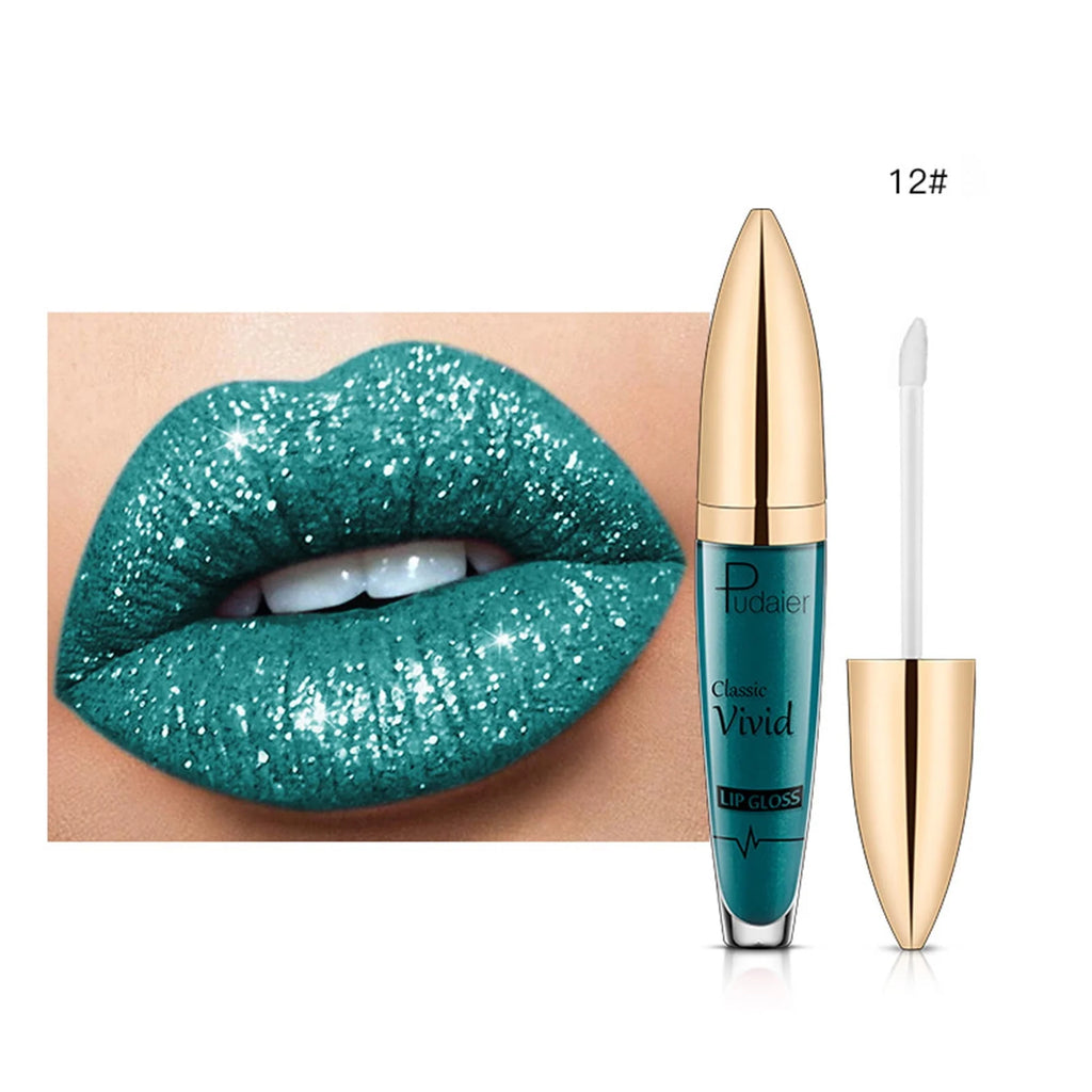 Shiny Long Lasting Glitter Lipstick, 5ml F1734