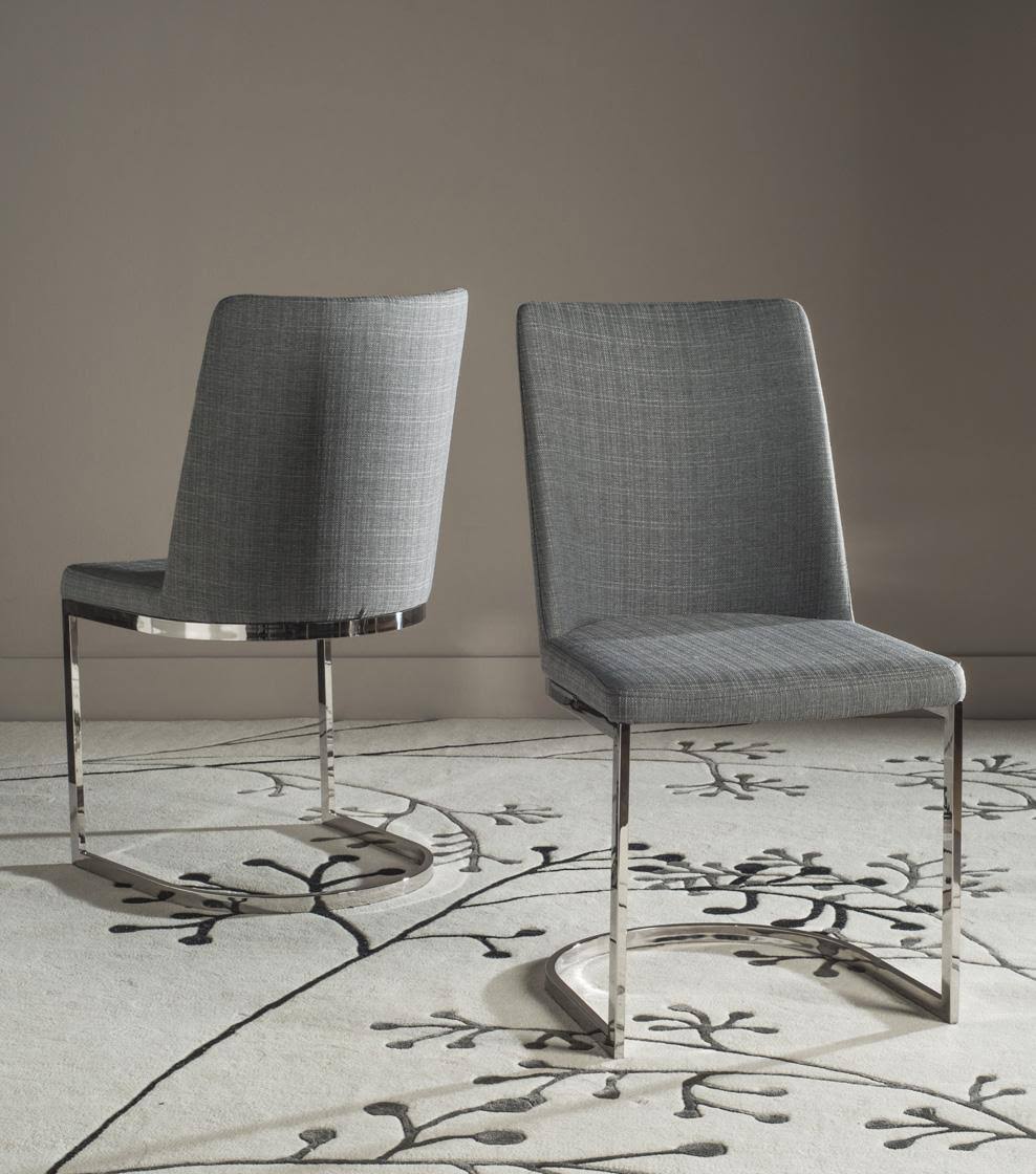 Grey Side Chair (Set of 2) F94913
