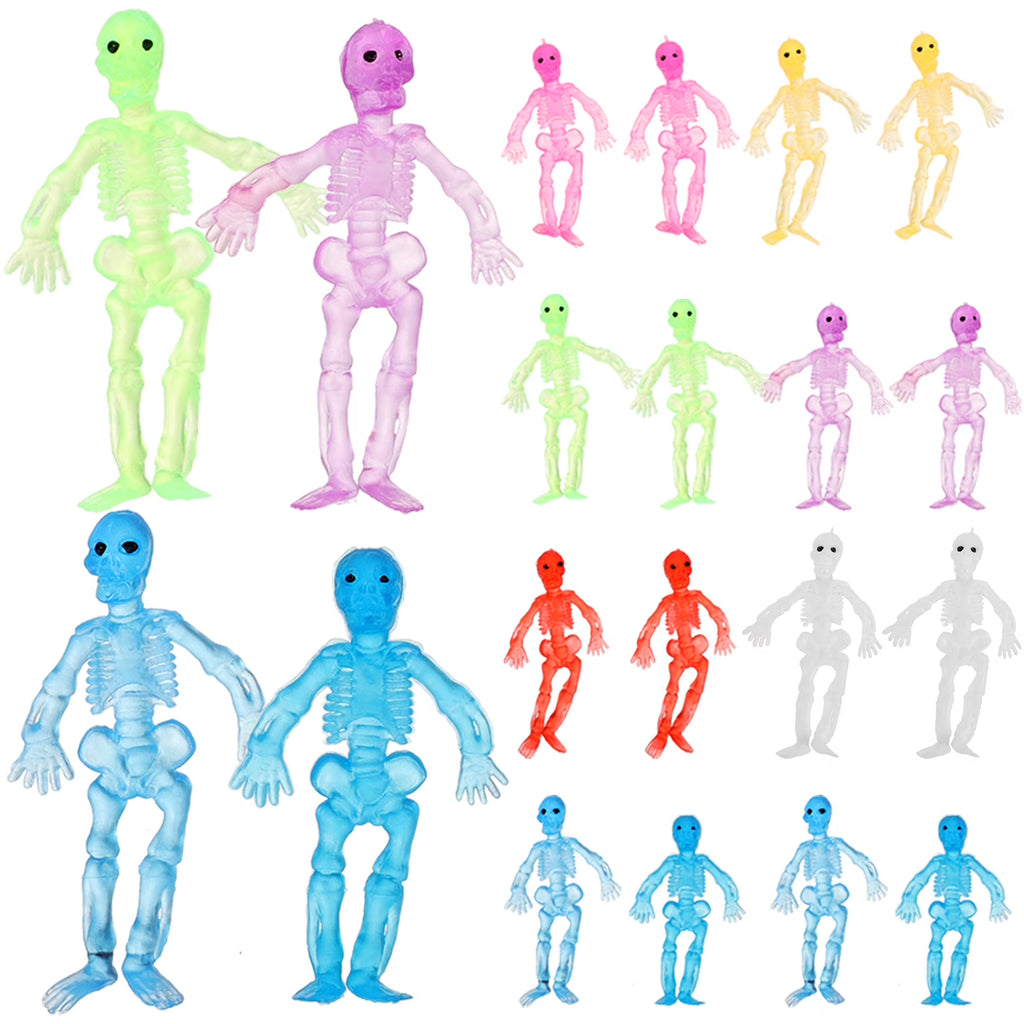 20 Pcs Colorful Skeleton Toy G2876