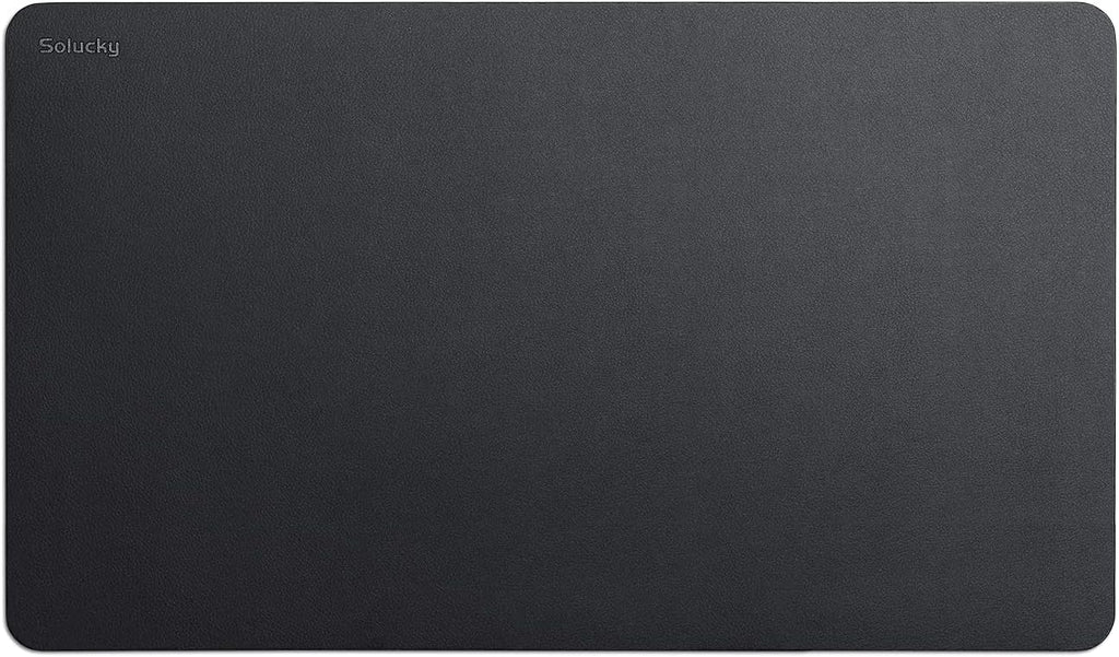 Leather Desk Pad Protector, Non Slip, 34 x 16 Inches, Dark Brown, Pack of 2 B790