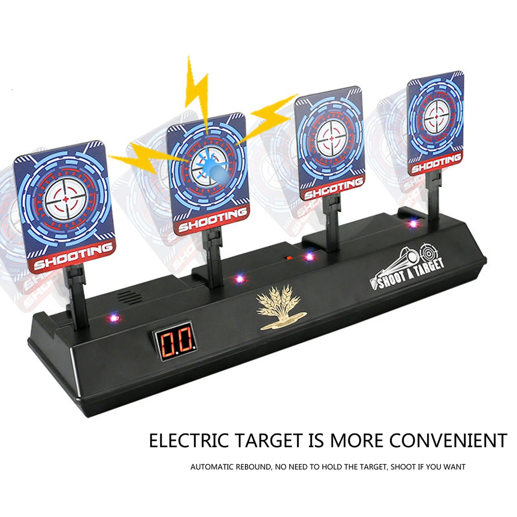 4 Targets LED Light Electronic Scoring Shooting Targets H73657