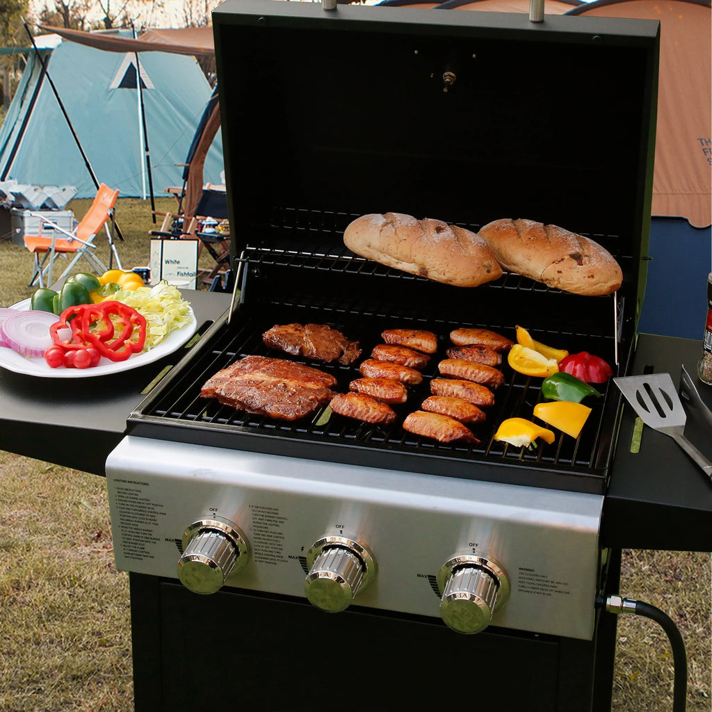 3 Burner Stainless Steel Propane Gas Grill R657