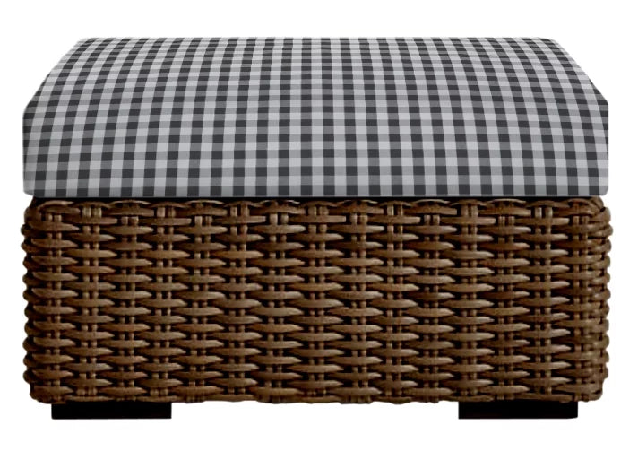 Indoor Outdoor Single Ottoman Cushion, 23" x 19" x 4" L223