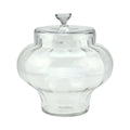 11" Transparent Glass Dish with Lid U161007
