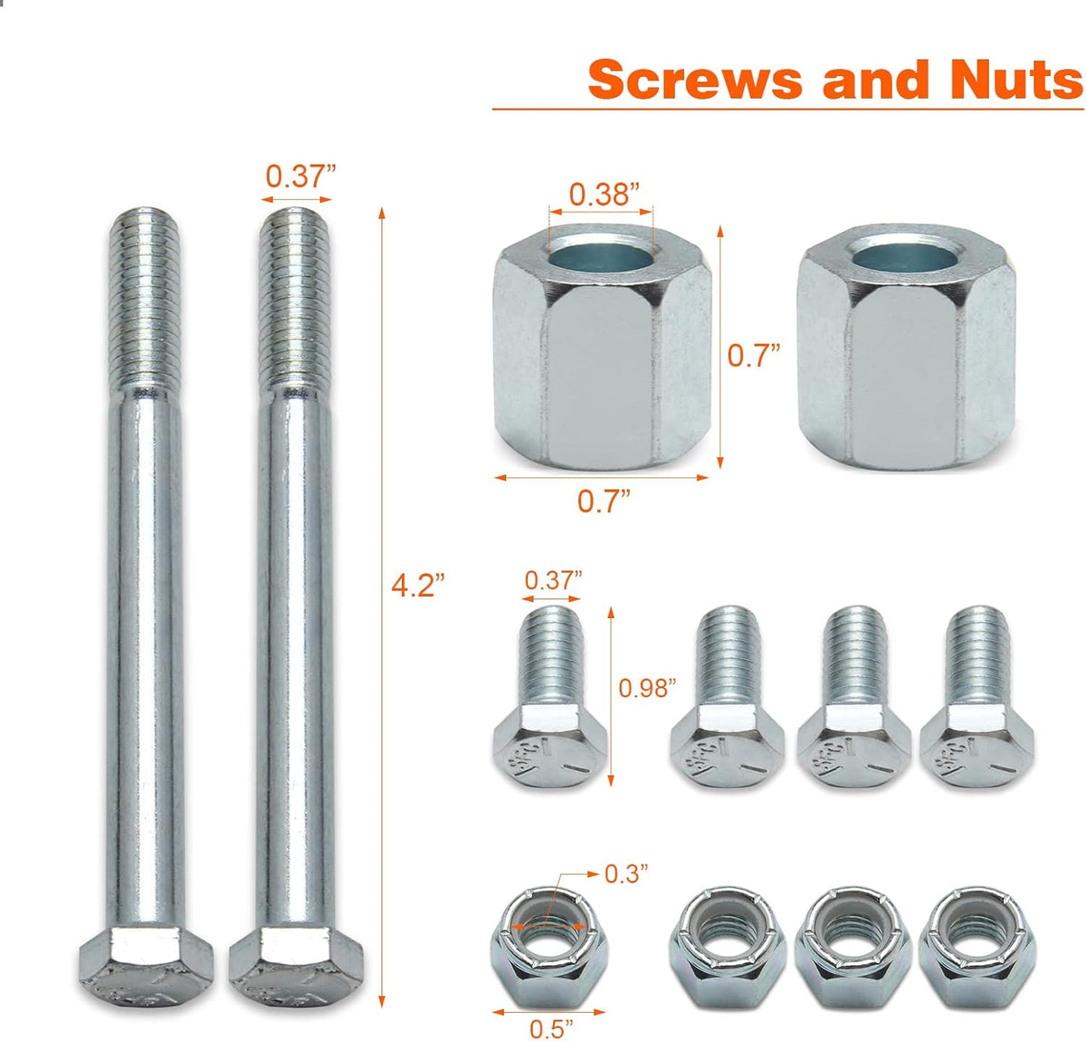 ATV Suspension 4 inch Lift Kit Front & Rear Pack of 2 F299390